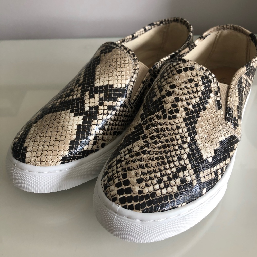 Snake print sneakers